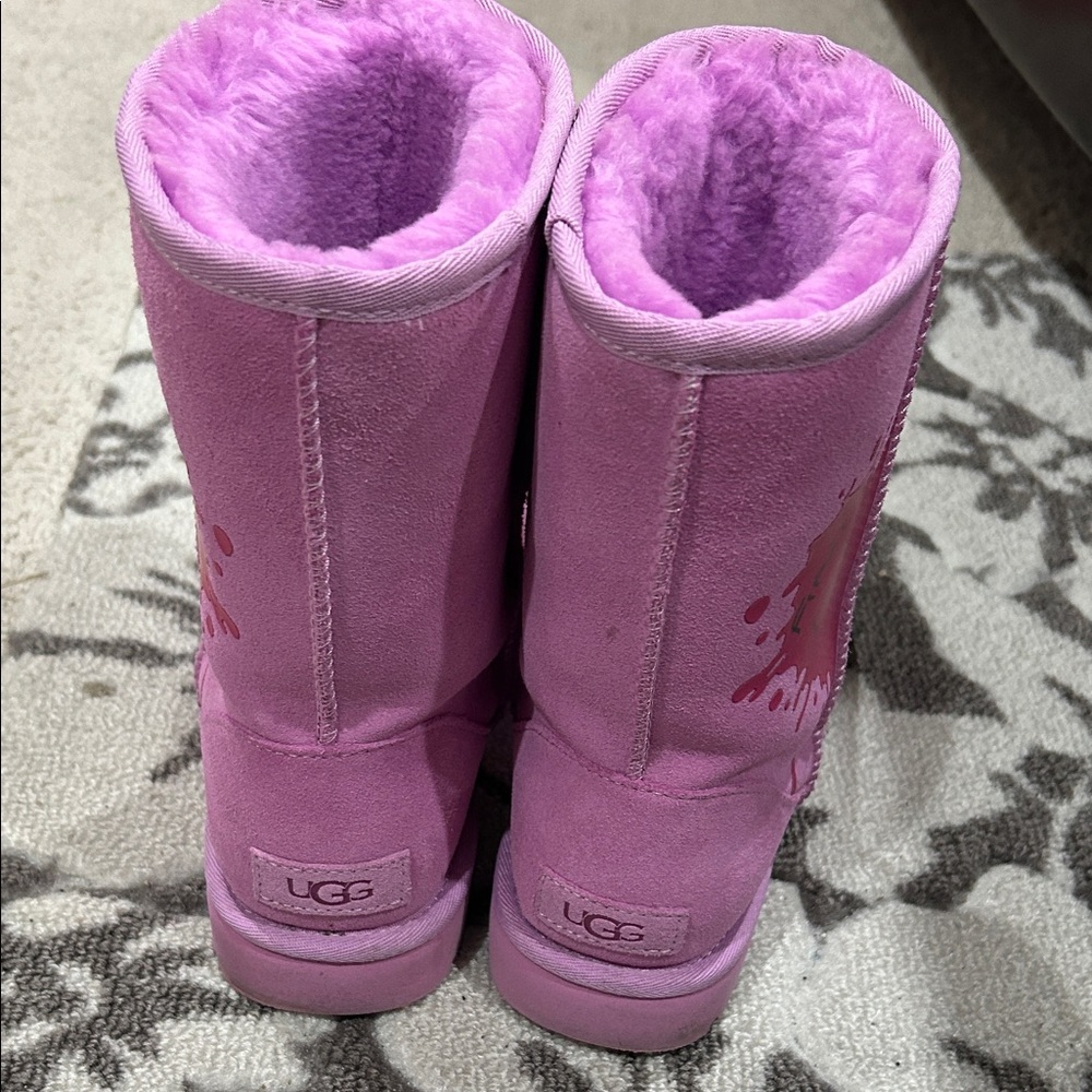 UGG Vibrant Pink Shearling Boots